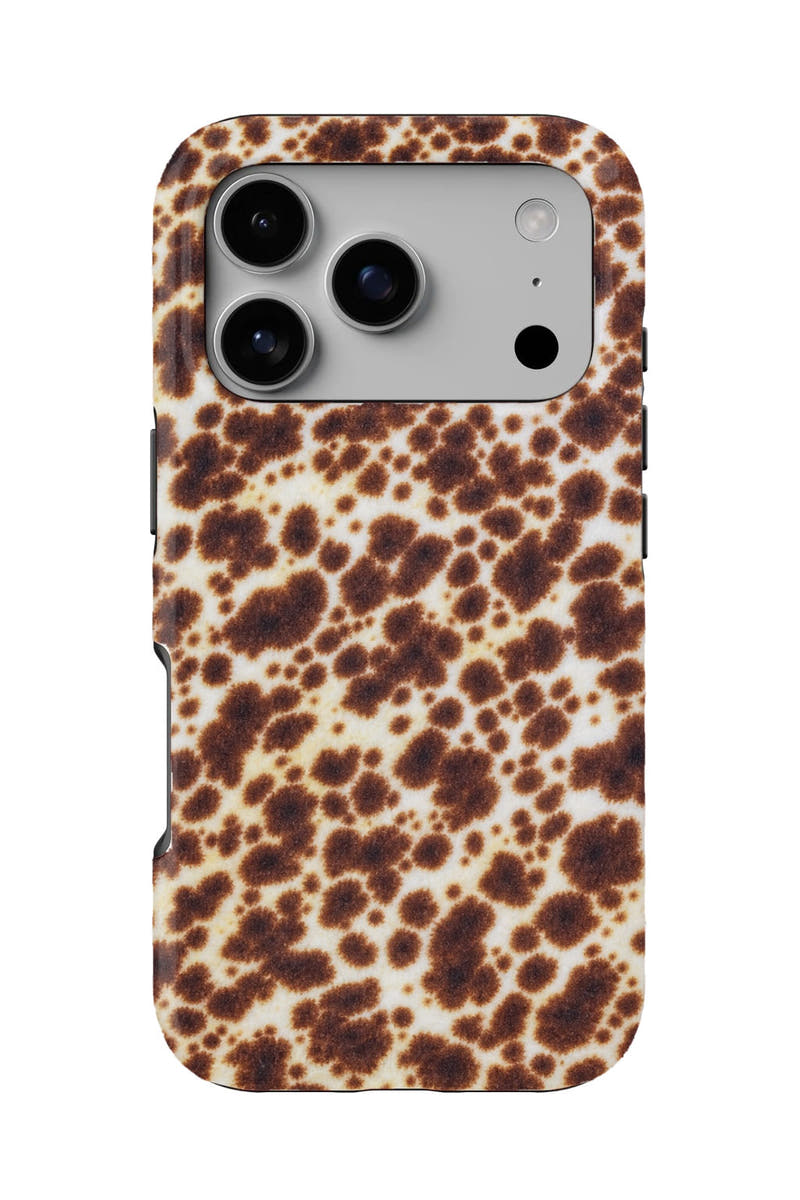 Molasses Reef Spotted Moray tough phone case, back view on white